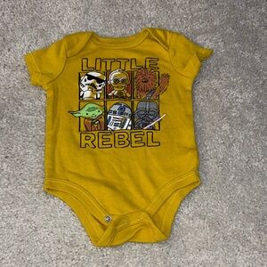 Star Wars Yellow Little Rebel Bodysuit